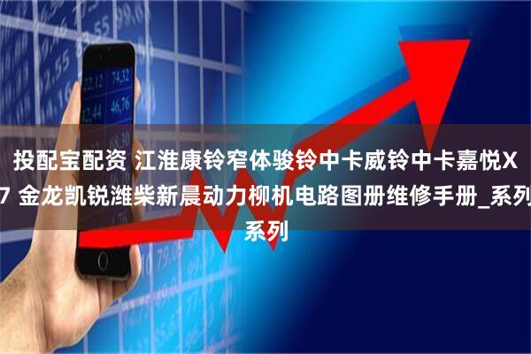 投配宝配资 江淮康铃窄体骏铃中卡威铃中卡嘉悦X7 金龙凯锐潍柴新晨动力柳机电路图册维修手册_系列