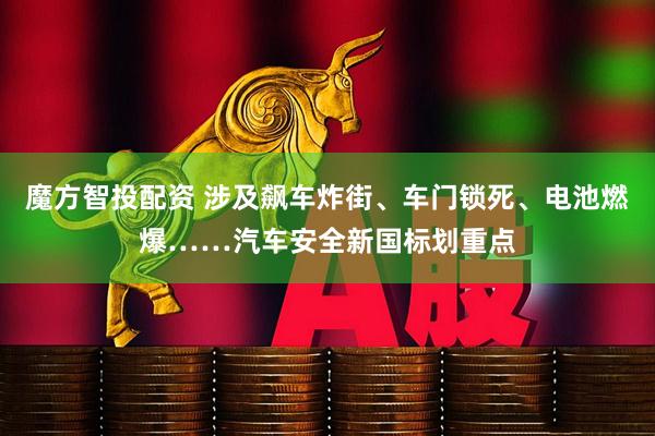 魔方智投配资 涉及飙车炸街、车门锁死、电池燃爆……汽车安全新国标划重点